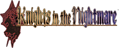 Knights in the Nightmare title screen for Nintendo DS